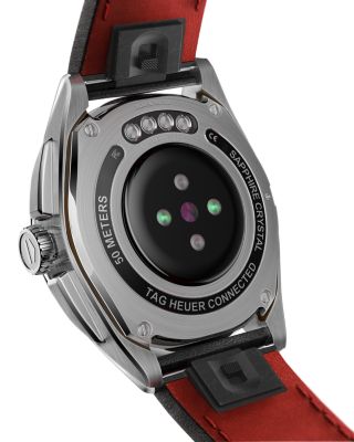 TAG Heuer Connected Calibre E4 Leather Strap Smartwatch, 42mm