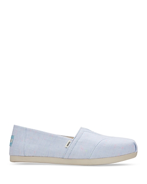 Toms Women's Classic Alpargata Glimmer Canvas Flats In Light/pastel