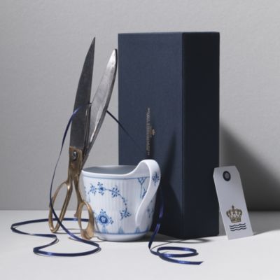 Blue Fluted Plain Mug