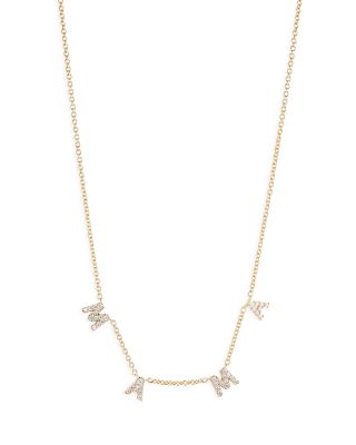 Nadri - Mother's Day Pav&eacute; Mama Statement Necklace in 18K Gold Plated, 16"-18"