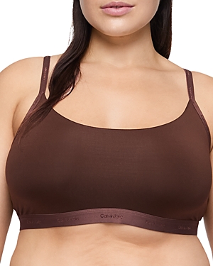 Calvin Klein Women's Form To Body Unlined Bralette Qf6757 In Umber