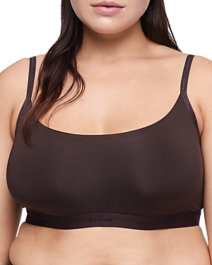 Calvin Klein Form To Body Unlined Bralette In Woodland