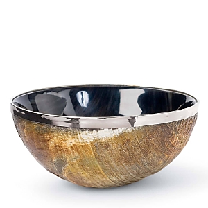 Regina Andrew Design Polished Horn and Brass Bowl