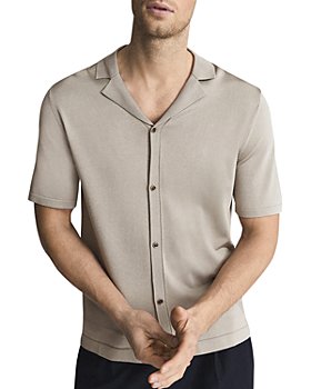 REISS - Sass Knit Regular Fit Button Down Shirt 