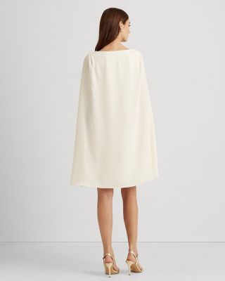 Cape Georgette Cocktail Dress