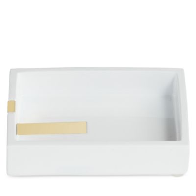 Roselli - Houston Street White/Brass Soap Dish