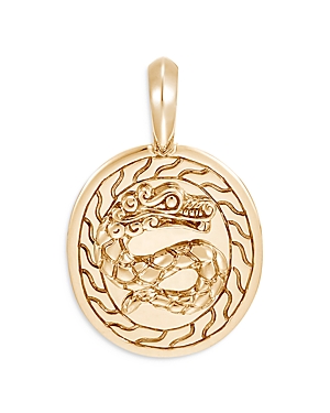 John Hardy Men's 18k Yellow Gold Legends Naga Dragon Medallion Pendant In Gold
