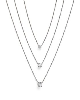 Bloomingdale's - Certified Diamond Solitaire Necklace Collection in 14K White Gold featuring diamonds with the De Beers Code of Origin, 0.20-0.60 ct. t.w. - 100% Exclusive