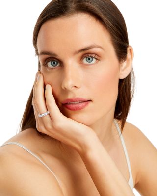 Certified Diamond Eternity Band in 14K White Gold featuring diamonds with the De Beers Code of Origin, 5.0 tcw 