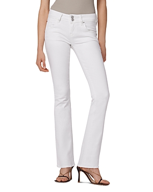 Hudson Jeans Beth Midrise Baby Boot Jean In White