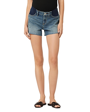 Hudson Gemma Mid Rise Maternity Denim Shorts In Seasons In Seasons