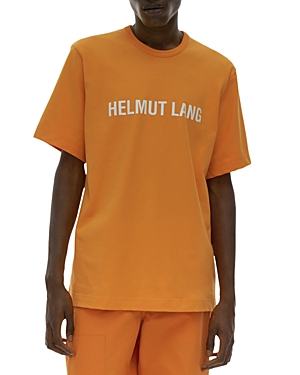Helmut Lang Cotton Logo Graphic Tee In Apricot