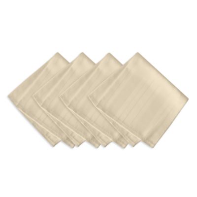 Elrene Home Fashions - Denley Stripe Jacquard Napkins, Set of 4