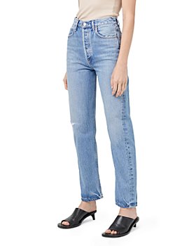 Womens Jeans Agolde Jeans Blue - Save 11% Agolde Denim Lyle Slim Fit Jeans in Black 