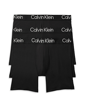 Shop Calvin Klein Ultra Soft Modern Boxer Briefs, Pack Of 3 In Black