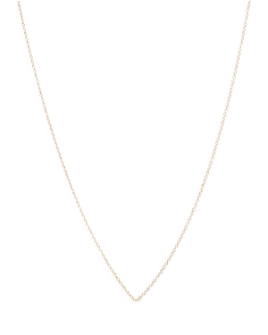 Zoe Chicco 14K Yellow Gold Tiny Cable Chain, 18