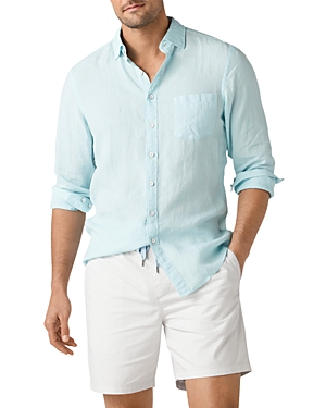 Shop Rodd & Gunn Coromandel Linen Shirt In Capri