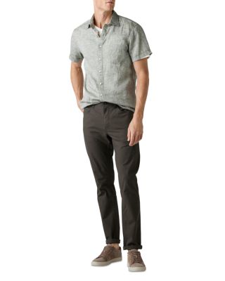 Ellerslie Linen Textured Classic Fit Button-Up Shirt