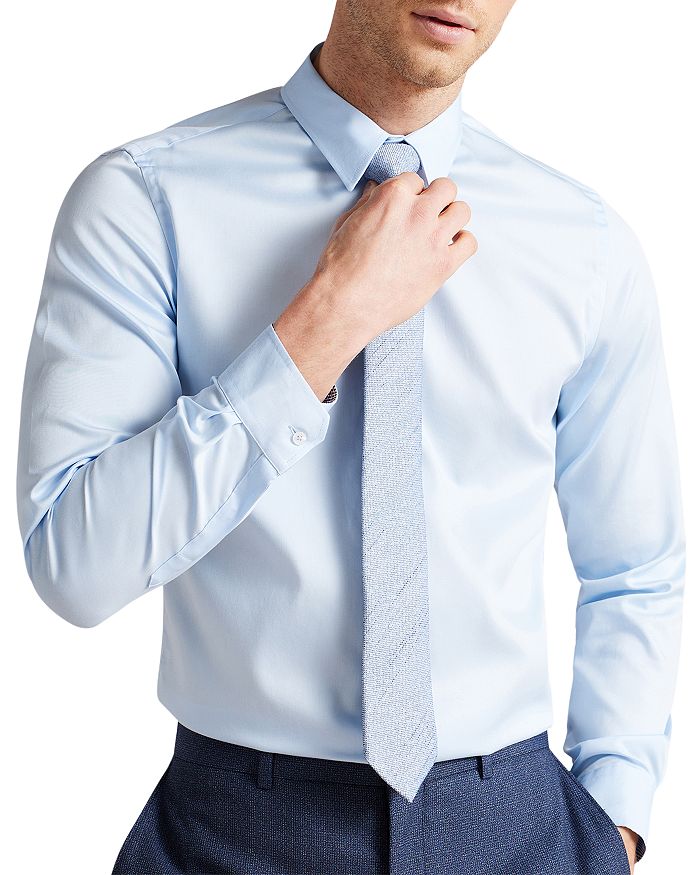Ted Baker Islass Solid Slim Fit Button Down Dress Shirt | Bloomingdale's
