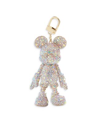 Disney Swarovski Bag Charm Mickey Mouse key Chain Retired Rare 5560954
