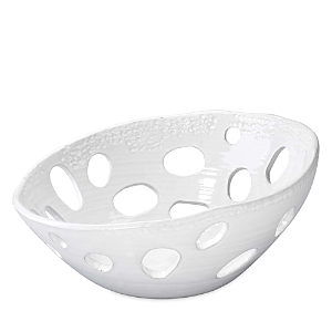 Shop Jamie Young Crater Asymmetric Bowl In White