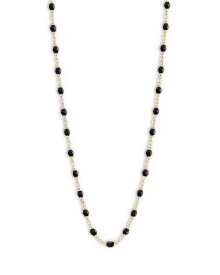 18K Yellow Gold Classic Gigi Resin Bead Collar Necklace, 17.7&amp;quot;