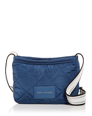 Marc Jacobs Mini Quilted Messenger Bag In Blue Sea