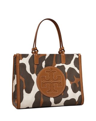 ★ TORY BURCH ★ ELLA LEOPARD トートバッグ Ella Leopard Canvas Small Tote : Women's Designer Tote Bags