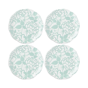 Lenox Butterfly Meadow Cottage Accent Plates, Set Of 4 In Green