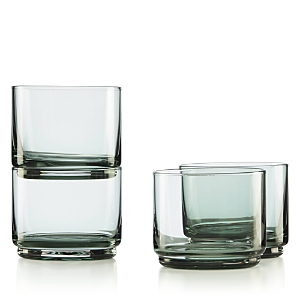 Lenox Tuscany Classics Stackable Short Glasses Set, 4 Piece In Green