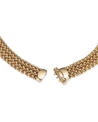 Woven Necklace in 14K Yellow Gold, 18" 
