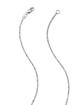 Cultured Freshwater Pearl Floating Pendant Necklace in 14K White Gold, 18"&nbsp;- Exclusive