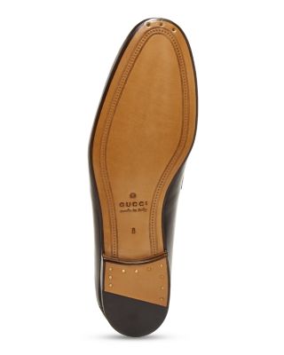 Men's Leather Web Horsebit Loafers
