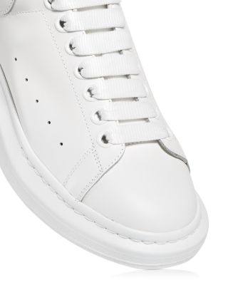 Men's Oversized Leather Heel Detail Sneakers