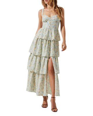 Midsummer Tiered Floral Print Dress