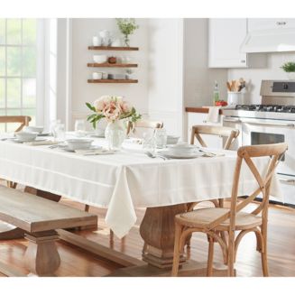 Elrene Home Fashions Elrene Elegance Plaid Jacquard Tablecloth