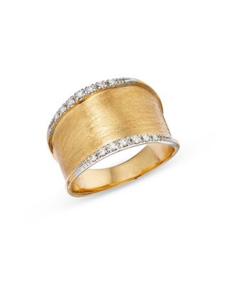 18K Yellow Gold Lunaria Diamond Ring