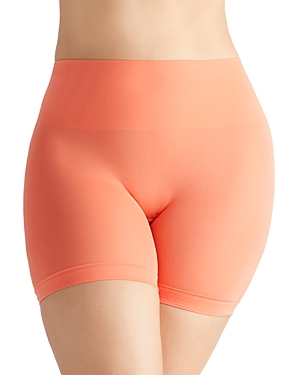 Shop Yummie Ultralight Seamless Shorts In Peach Echo