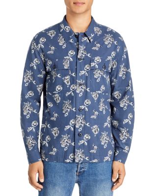 Ikat Floral Long Sleeve Shirt