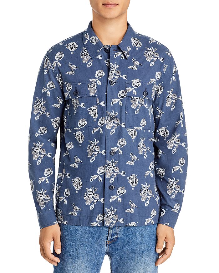 Vince Ikat Floral Long Sleeve Shirt | Bloomingdale's