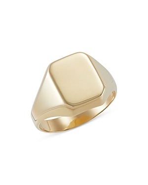 Bloomingdale's Men's Polished Signet Ring In 14k Yellow Gold - 100% Exclusive