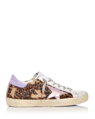 Golden Goose Women's Super-Star Leopard Print Calf Hair Low