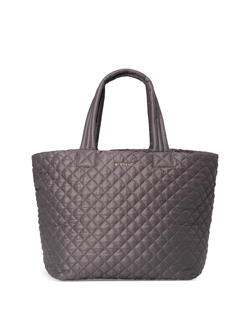 Mz Wallace Medium Metro Deluxe Tote In Magnet/light Gold