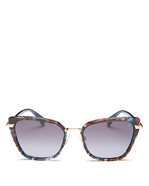 Rag & Bone Women's Square Sunglasses, 56mm In Multi/blue Gradient