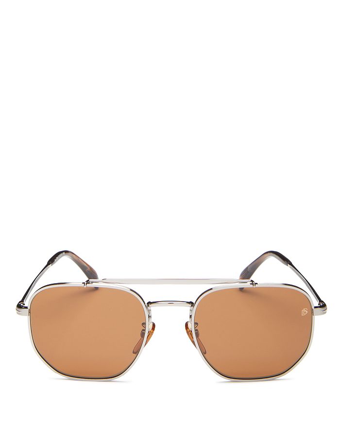 David Beckham Brow Bar Aviator Sunglasses 54mm Bloomingdale s
