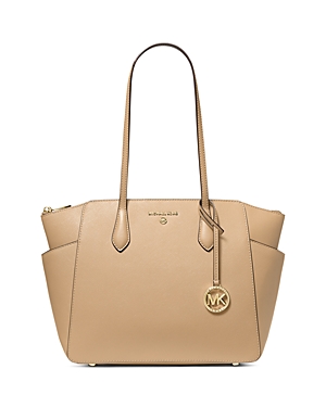 Michael Michael Kors Marilyn Medium Trapeze Tote In Camel