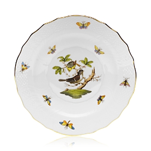 Herend Rothschild Bird Salad Plate In White