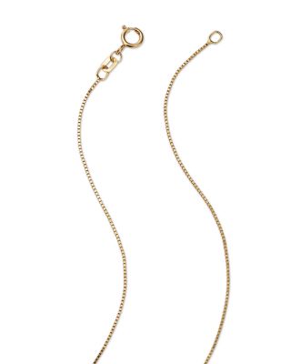 Box Link Chain Necklace in 14K Yellow Gold 