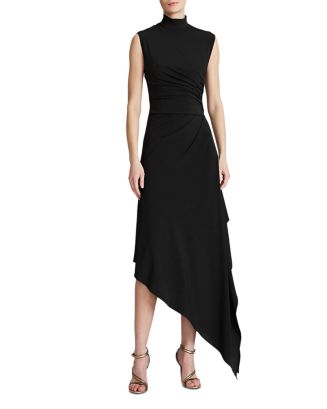 HALSTON Layla Asymmetric Midi Dress | Bloomingdale's