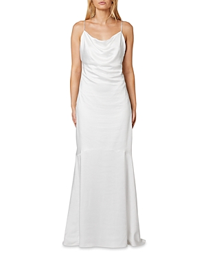Elliatt Aisle Satin Slipdress In White